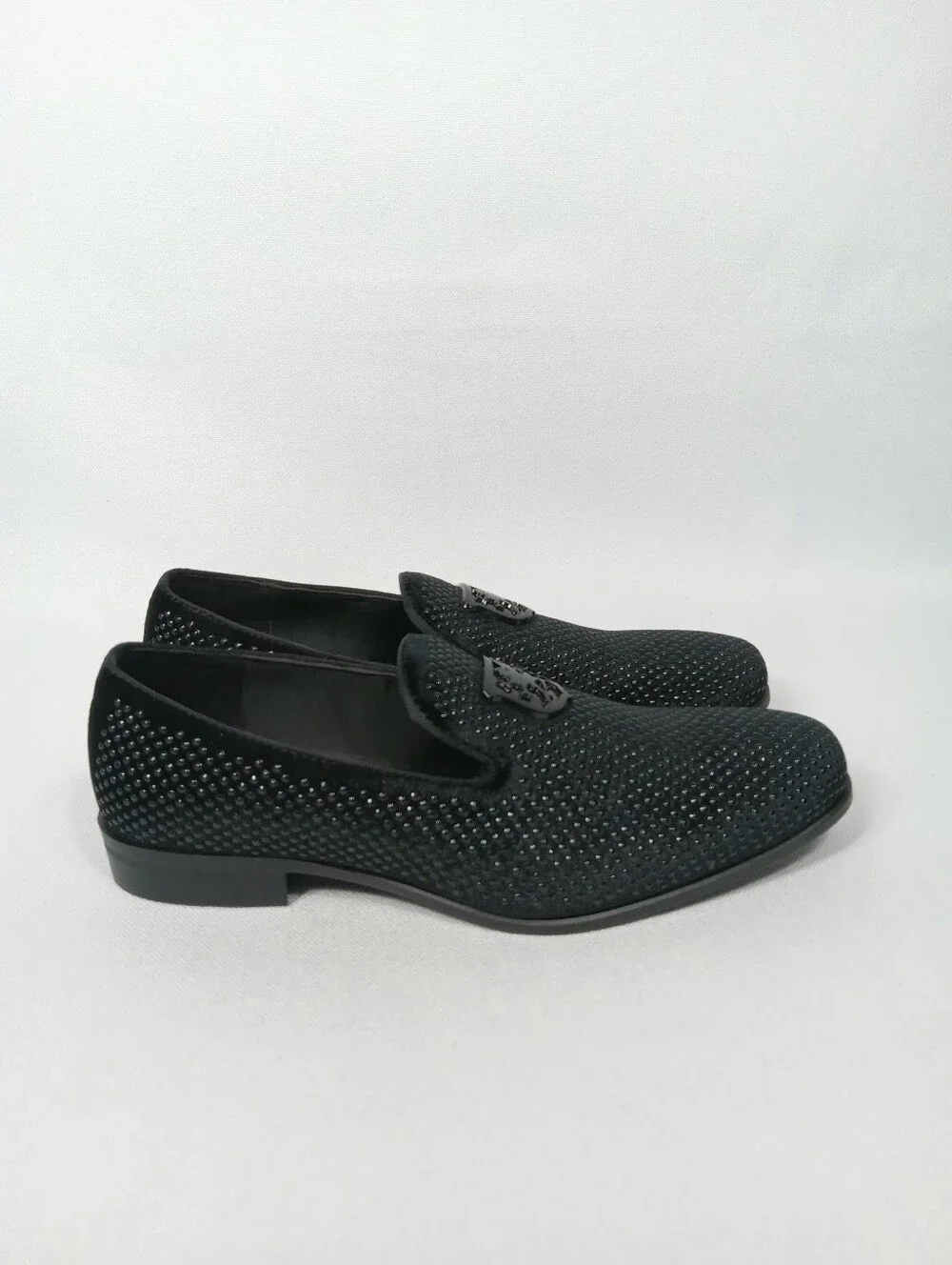 STACY ADAMS Swagger Studded Slip On in Black Men's Size 7.5